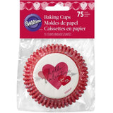 Cupcake liners Heartfelt Valetine, Wilton ~ Кексны цаас, Валентины баяр