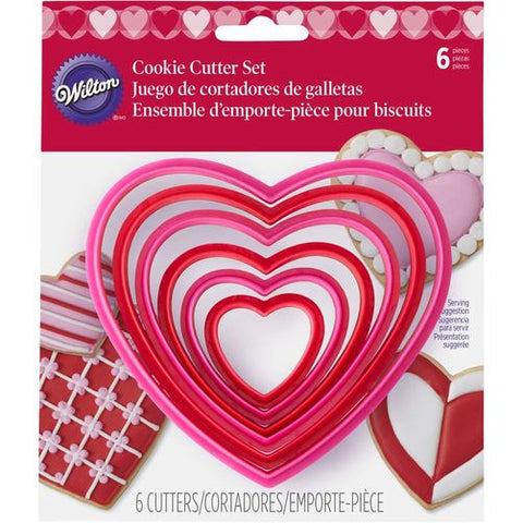 Cookie cutter set Nesting Hearts, Wilton ~ Жигнэмэгний зүрхэн хэв, Wilton