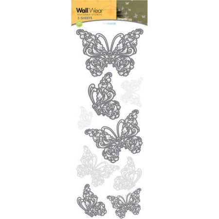 Wall sticker "Silver Butterfly" ~ "Мөнгөлөг эрвээхий" наадаг цаас