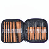 Crochet needle set, 20 ct bamboo ~ 20 ш хулсан дэгээ зүүний багц