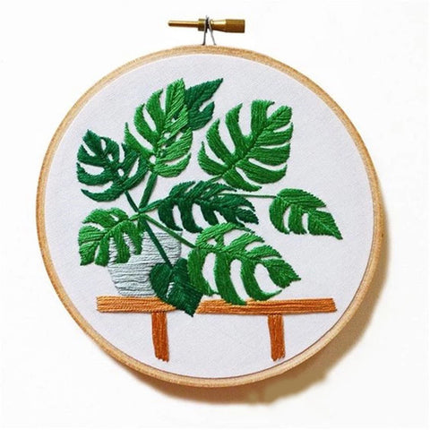 Embroidery "House plant" ~ Хатгамал "Тасалгааны ургамал"