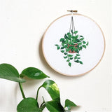 Embroidery "Hanging plant" ~ Хатгамал "Өлгөөтэй ургамал"