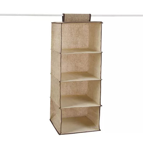 Hanging wardrobe organizer, 4 compartments ~ 4 нүдтэй хувцасны өлгөдөг сав