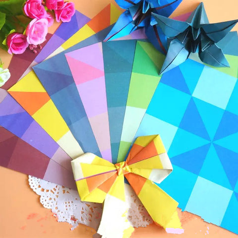 Origami colorful paper, 15x15 ~ Өнгөлөг оригами цаас, 15х15