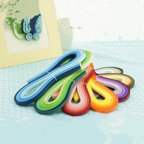 Multi-shade quilling paper, 3 mm ~ Уусcан олон өнгөтэй хуйлбарын цаас, 3 мм