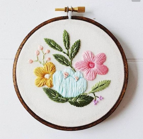 Embroidery "Flowers" ~ Хатгамал "Цэцэг"