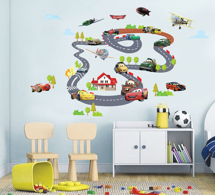 Wall sticker "Cars" ~ "Cars" хананд наадаг цаас