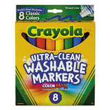 Crayola өргөн хошуутай фломастер, 8 ш