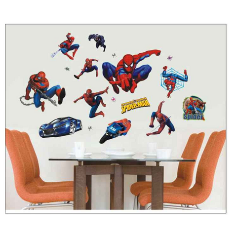 Wall sticker "Spiderman"~ Spiderman хананд наадаг цаас