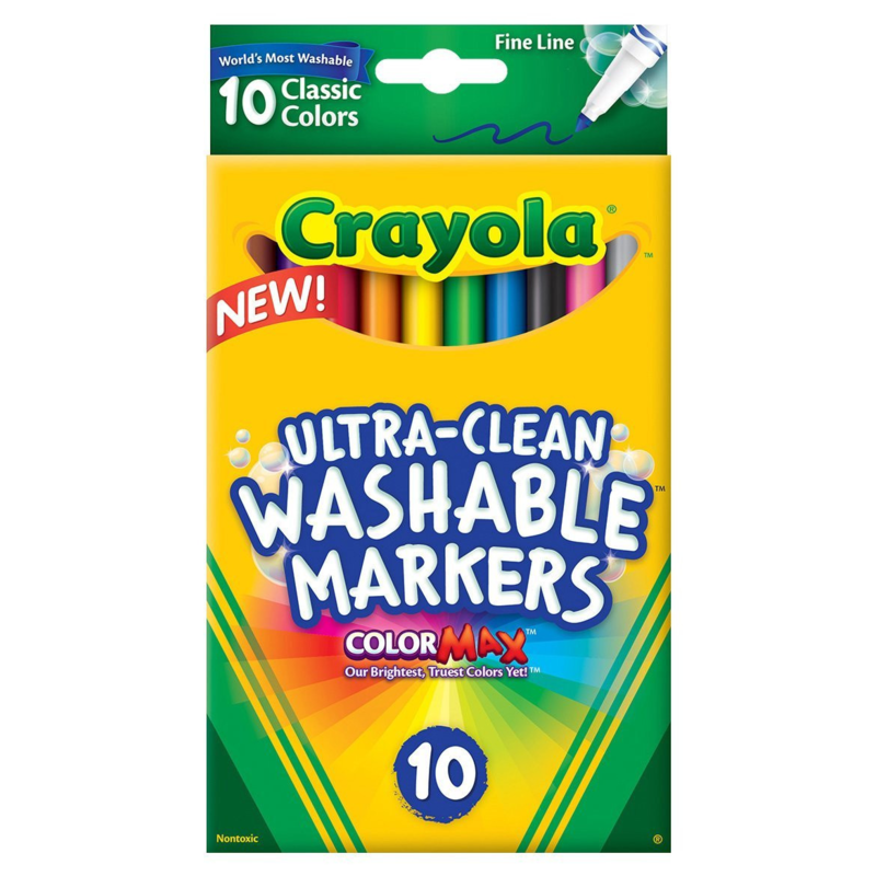 Crayola арилдаг фломастер, 10 ш