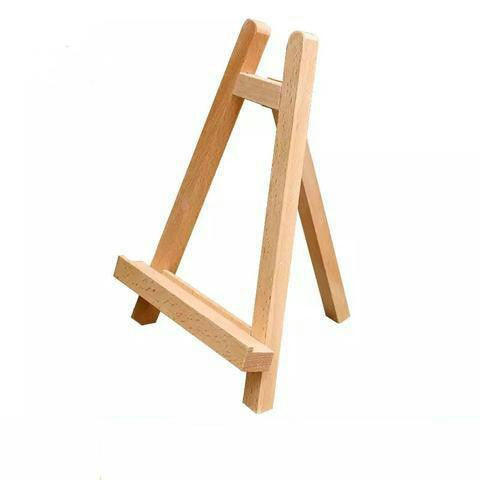 Easel, mini wooden ~ Зургийн модон тавиур, жижиг