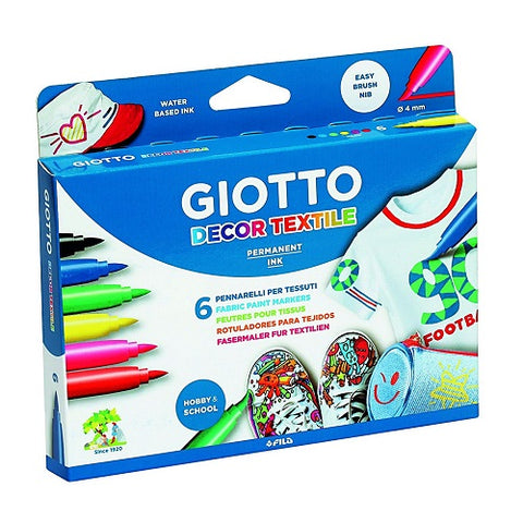 Giotto textile markers, 6 ct ~ Жиото даавууны фломастер, 6 ш