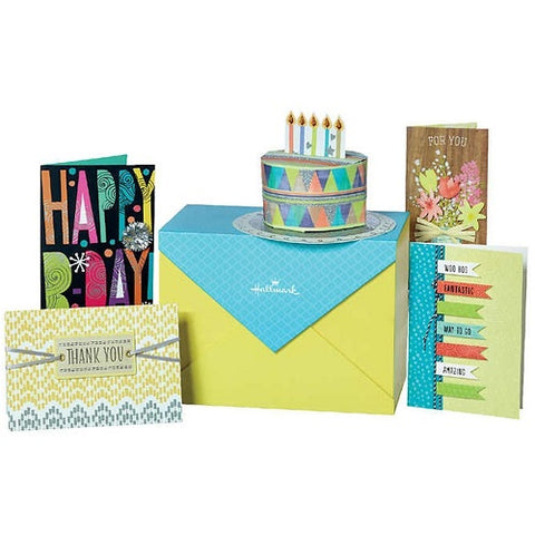 Greeting cards with organizer, Hallmark ~ Хайрцагтай 25 ш баярын картны сет