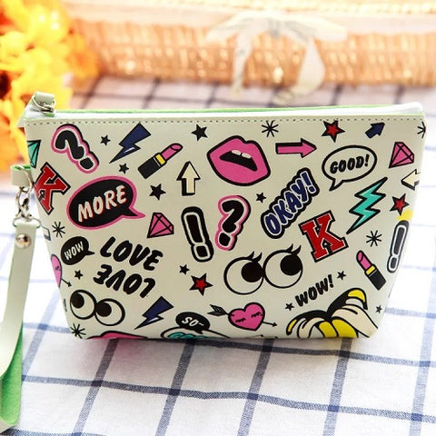 Cosmetics pouch, image ~ Зурагтай гоо сайхны цүнх