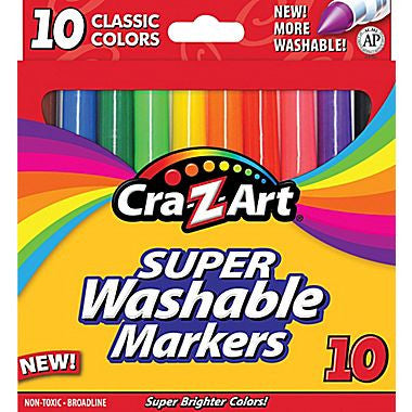 CraZart super washable markers, 10 ct ~ CraZart фломастер, 10 ш