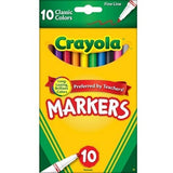 Crayola нарийн хошуутай фломастер, 10 ш