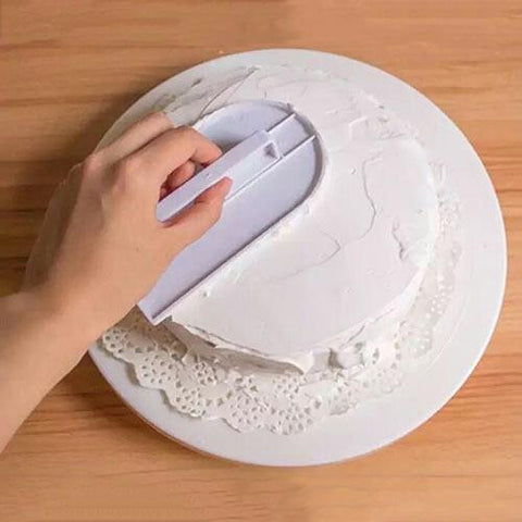 Cake icing smoother/scraper - flat smooth ~ Бялууны крем тэгшлэгч