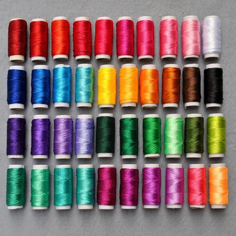 Embroidery thread, silk, 40 ct ~ Хатгамалын торгон утас, 40 ш