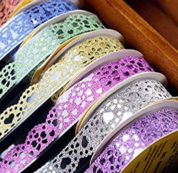 Masking tape, self-adhesive lace ~ Наалддаг торон хээтэй тууз